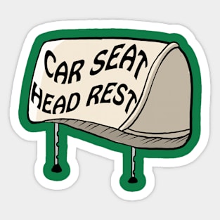 Car seat headrest Sticker